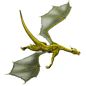<b>Deathangel - Yellow Master</b> ist ein erfahrener, erwachsener Drache.